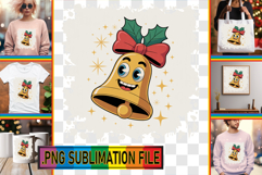 Joyful Tote Bag Ideas PNG, Cute Christmas Product Image 1