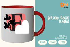 Willow Boho Floral Monogram Product Image 1