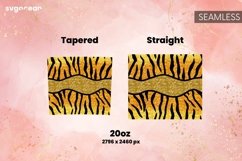 Leopard Glitter Tumbler Sublimation | Skinny 20 oz | Tapered Product Image 12