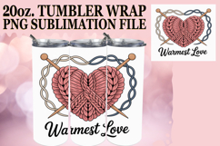 Heartfelt joy 20oz tumbler wrap, Heart Quote Product Image 1