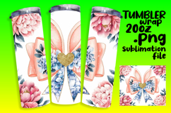 20oz Tumbler Graphic for Sublimation , Easter Bunny Product Image 1
