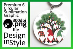 Charming Round Design for Sublimation , Gnomes Product Image 1