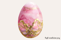 Pastel Pink Easter Watercolor Clipart PNG Product Image 1