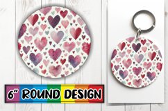 Radiant Sublimation Ornaments PNG, Heart Product Image 1