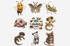 Unloved Animals Clipart Bundle | Cute Critters PNG Product Image 7