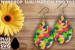 Dazzling Teardrop Earrings Magic, Funky Pattern Product Image 1