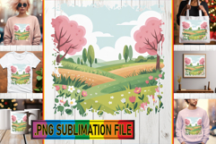 Cheerful PNG Art for TSHIRTS, Spring Product Image 1