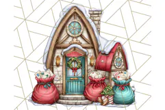 Christmas North Pole Village PNG Clipart, Cute Holiday Art Product Image 4