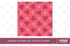 St Valentine's Day Hearts Cupid Love Seamless Pattern PNG Product Image 2