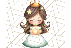 Princess Clipart PNG, Cute Royal Girl Clip Art Product Image 4