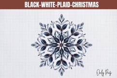 Black-White-Plaid-Christmas Sublimation Product Image 1