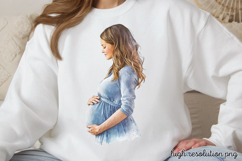 Mothers Day Pregnant Sublimation PNG Product Image 1
