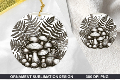 Pattern Stained Glass Ornament PNG ,Digital Download File Product Image 1
