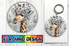 Bright Sublimation Car Coasters, Giraffe Product Image 1