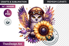 Enchanted Woodland Animal &amp; Sunflower Clipart PNG Product Image 1