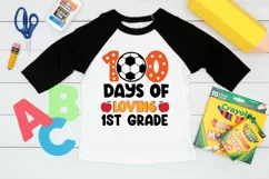 100 Days Of Loving 1st Grade SVG, School SVG Design Product Image 2