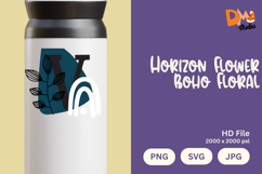 Horizon Flower Boho Floral Monogram Product Image 1