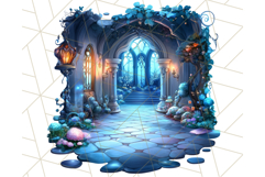Dark Enchanted Princesses, Gothic Fairy Tale Clipart PNG Product Image 4