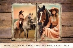 Printable Junk Journal Pages cowgirl 3 Product Image 1