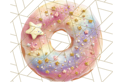 Realistic Halloween Donut Clipart PNG, Spooky Cute Sweets Product Image 4