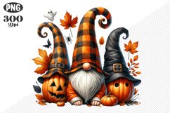 Halloween Gnomes Sublimation - Clipart PNG Design Product Image 1