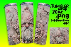 Garden Delight Gnome Sublimation Tumbler Wrap 20oz Product Image 1