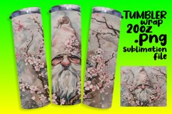 Garden Delight Gnome Sublimation Tumbler Wrap 20oz Product Image 1