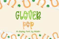 Clover Pop &amp; Lucky Pop - 2 Display Fonts Product Image 2