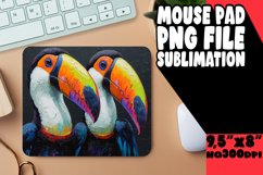 Bird-Themed Sublimation Mouse PaAvian Wonders on Mouse Pads Product Image 1