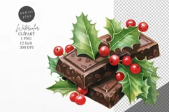 Christmas clipart, Chocolate clipart, Winter clipart Product Image 1
