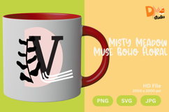 Misty Meadow Muse Boho Floral Monogram Product Image 1
