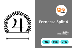 Fernessa Split Monogram Product Image 1
