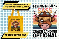 Dynamic PNG Template for Tote Bags , Funny Cow Product Image 1