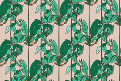 Abstract floral botanical repeat pattern vector illustration Product Image 1
