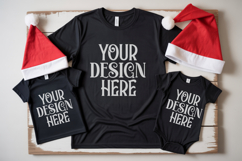 Christmas Family Matching Group T-Shirt Mockups | Holiday Fl Product Image 1