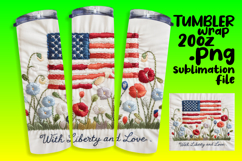 ELEGANT PNG for 20oz Tumbler , Patriotic Product Image 1