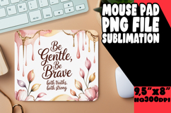 BLISSFUL desk pad Artistic PNG, Girl Quote Product Image 1