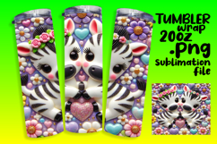 GORGEOUS PNG Tumbler Design 20oz , Sweet Animals Product Image 1