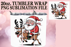 SERENE MOMENTS 20oz TUMBLER WRAP, Funny Santa Product Image 1