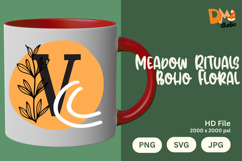 Meadow Rituals Boho Floral Monogram Product Image 1