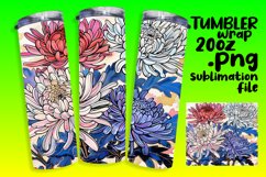 Colorful Flower Designs for 20oz Tumbler Sublimation Product Image 1