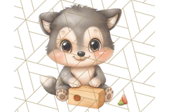 Woodland Nursery Baby Animals And Fantasy Forest PNG Clipart Product Image 4