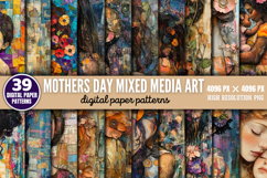 Mothers Day Mixed Media Art Bundle PNG Product Image 1