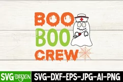 Boo Boo Crew SVG Cut File,Boo Boo Crew Sublimation Design Product Image 3