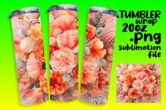 Sublimation Design 20oz Colorful Floral Teardrop Earrings Product Image 1