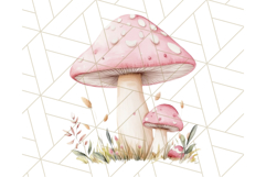 Pastel Pink Fairy Garden Clipart, Enchanted Cottagecore Png Product Image 4