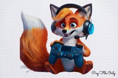 Gamer Animals Clipart PNG Product Image 1