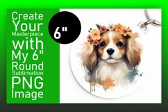 Cute Round Dog Sublimation Design Product Image 1