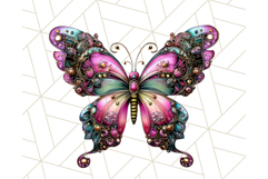 Metallic Butterfly Clipart PNG Clipart, Vibrant Butterfly Product Image 4