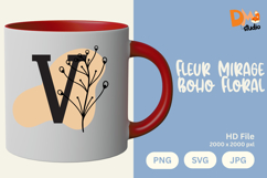 Fleur Mirage Boho Floral Monogram Product Image 1